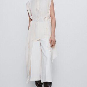 NWT RARE Zara Asymmetric Blouse